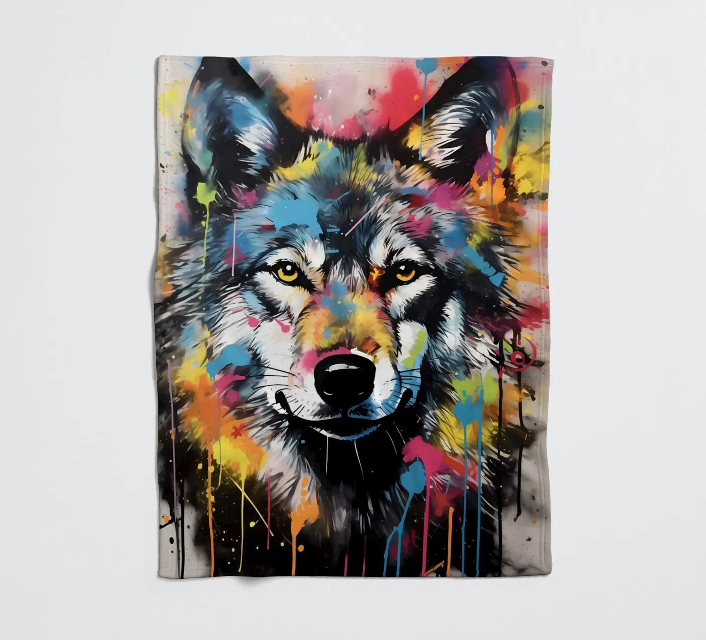 Wolf Dier fleecedeken van Pierre Walton