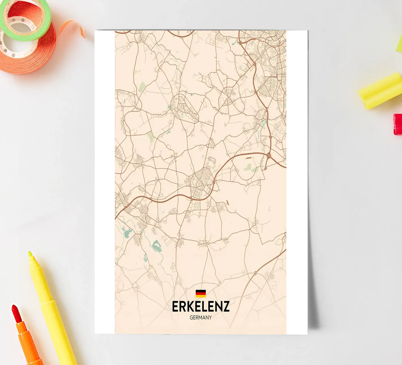 Erkelenz DE sticker sheet by Christopher Adams