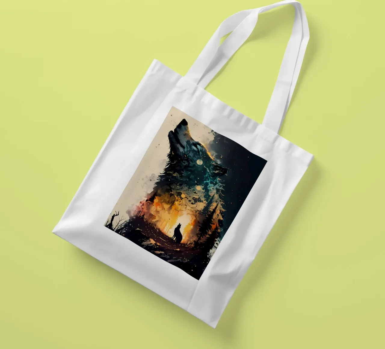 Wolf Animal tote bag by Pierre Walton