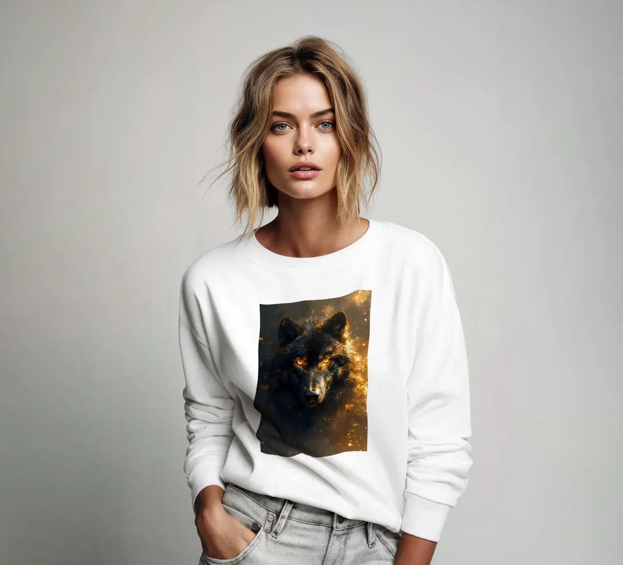 Animale lupo felpa da Pierre Walton