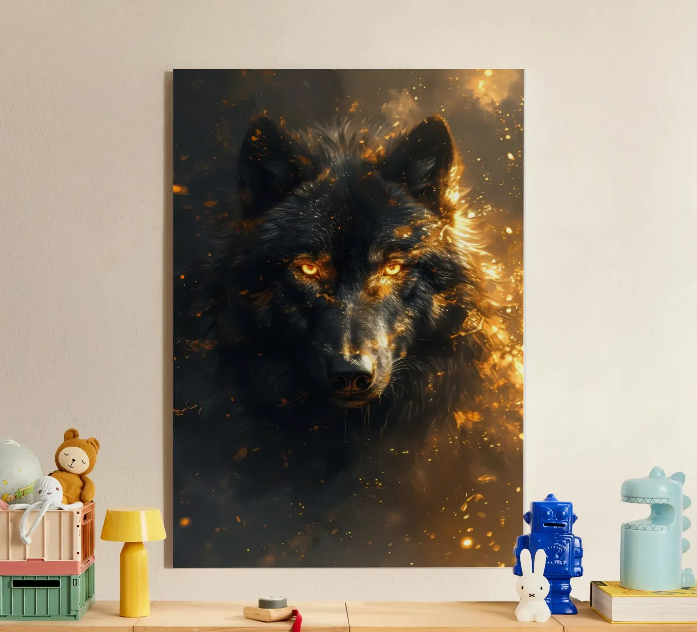 Wolf Animal plexiglass da Pierre Walton