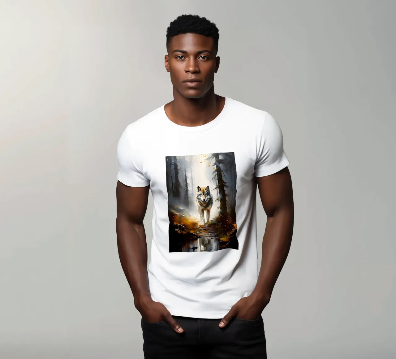 Wolf Animal t-shirt by Pierre Walton