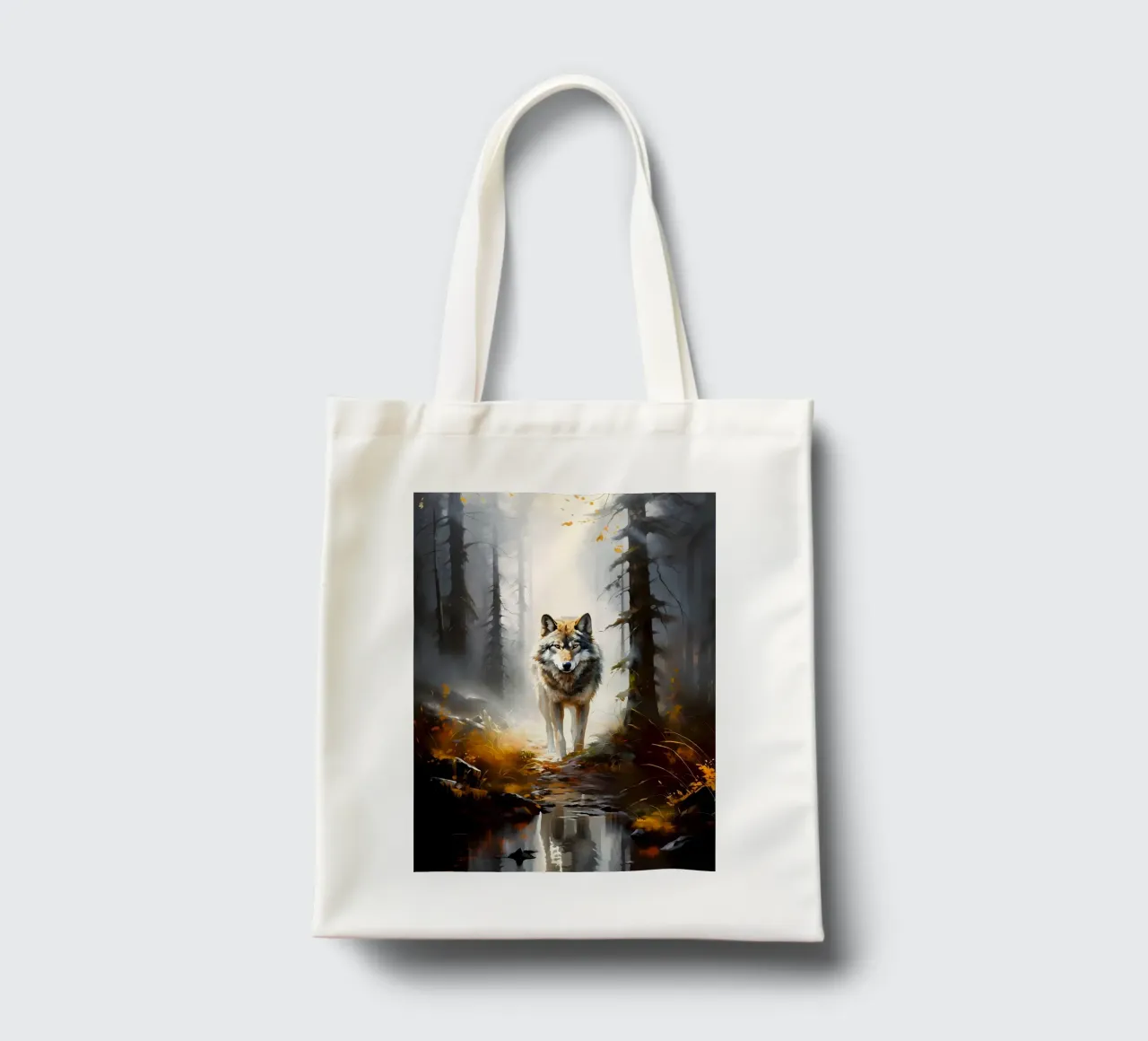 Wolf Animal tote bag by Pierre Walton