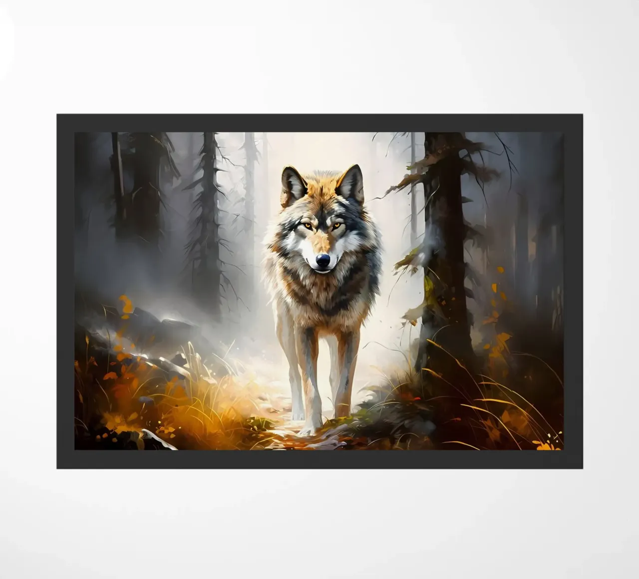Wolf Animal doormat by Pierre Walton