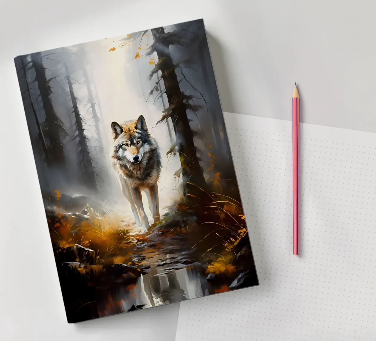 Wolf Animal notebook by Pierre Walton