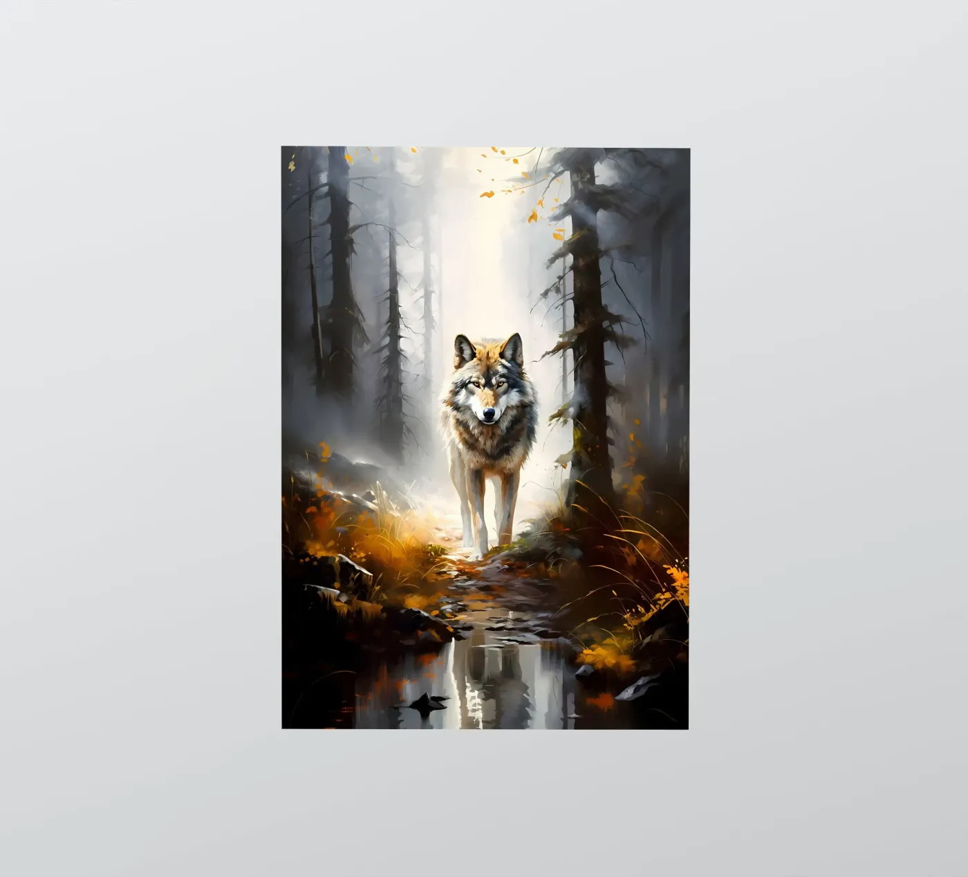 Wolf Dier sticker van Pierre Walton