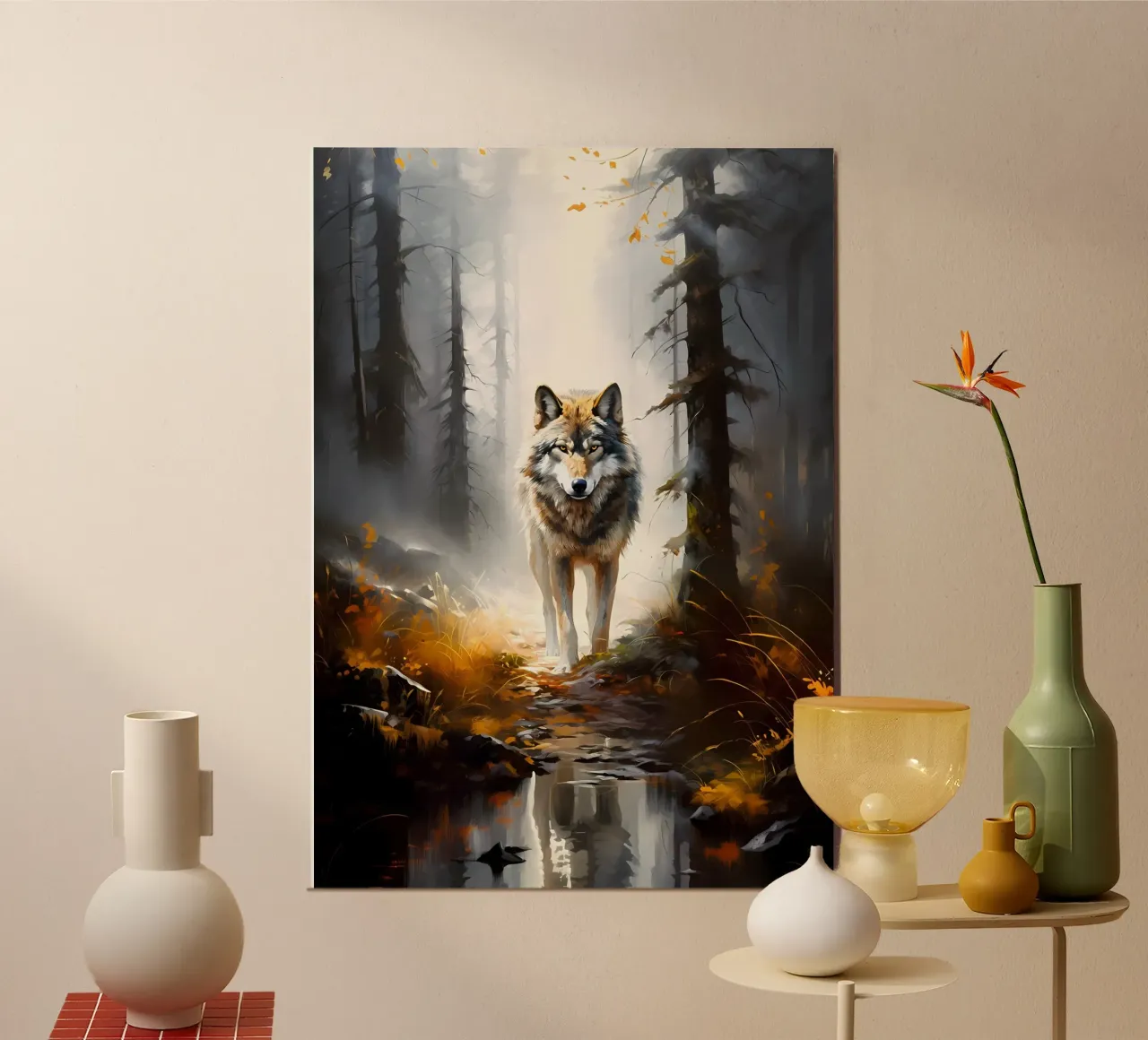Wolf Animal hahnemühle by Pierre Walton
