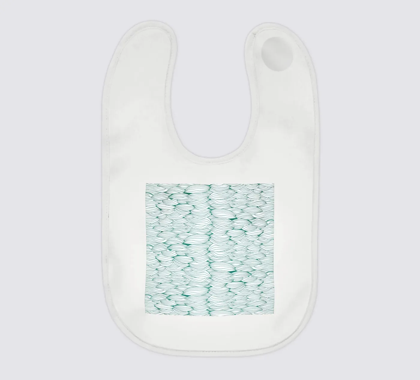 Dancing Feathers baby bib by Pom Graphic Design