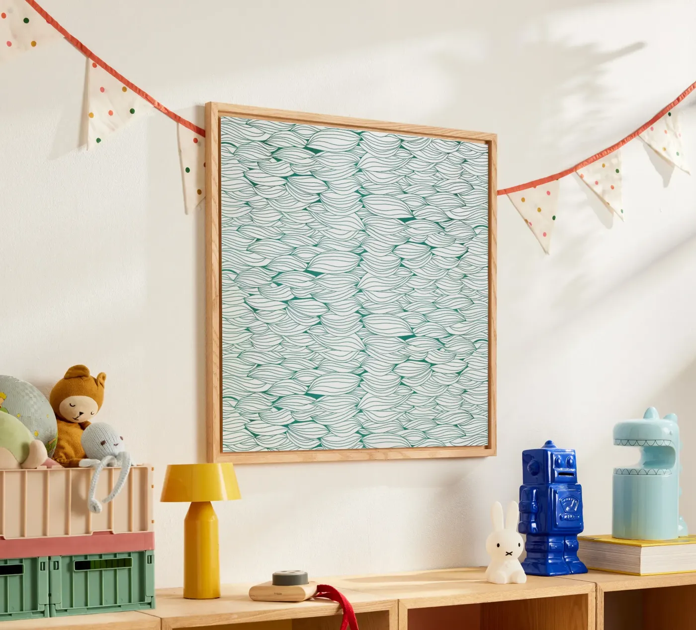 Dancing Feathers acryl van Pom Graphic Design
