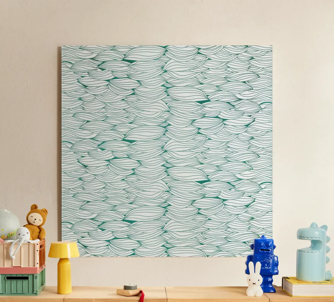 Dancing Feathers acryl van Pom Graphic Design