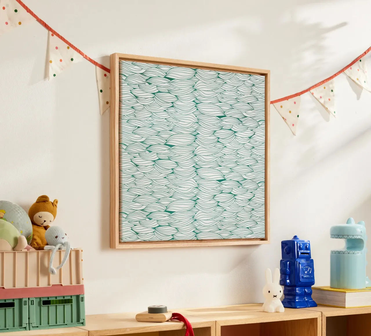 Dancing Feathers tela da Pom Graphic Design