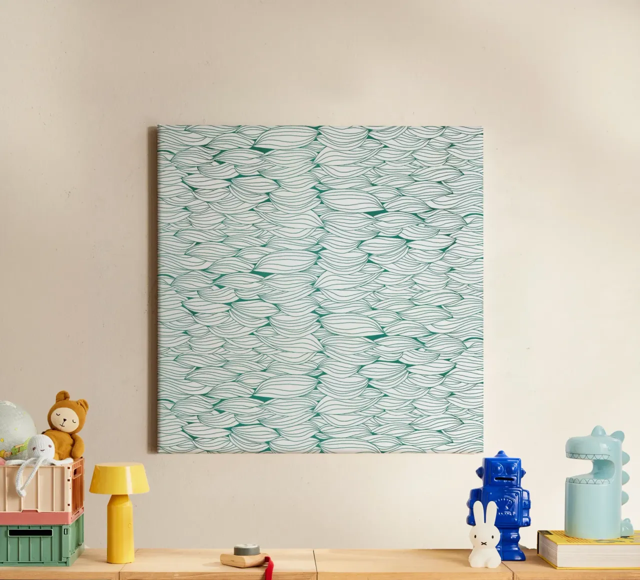 Dancing Feathers tela da Pom Graphic Design