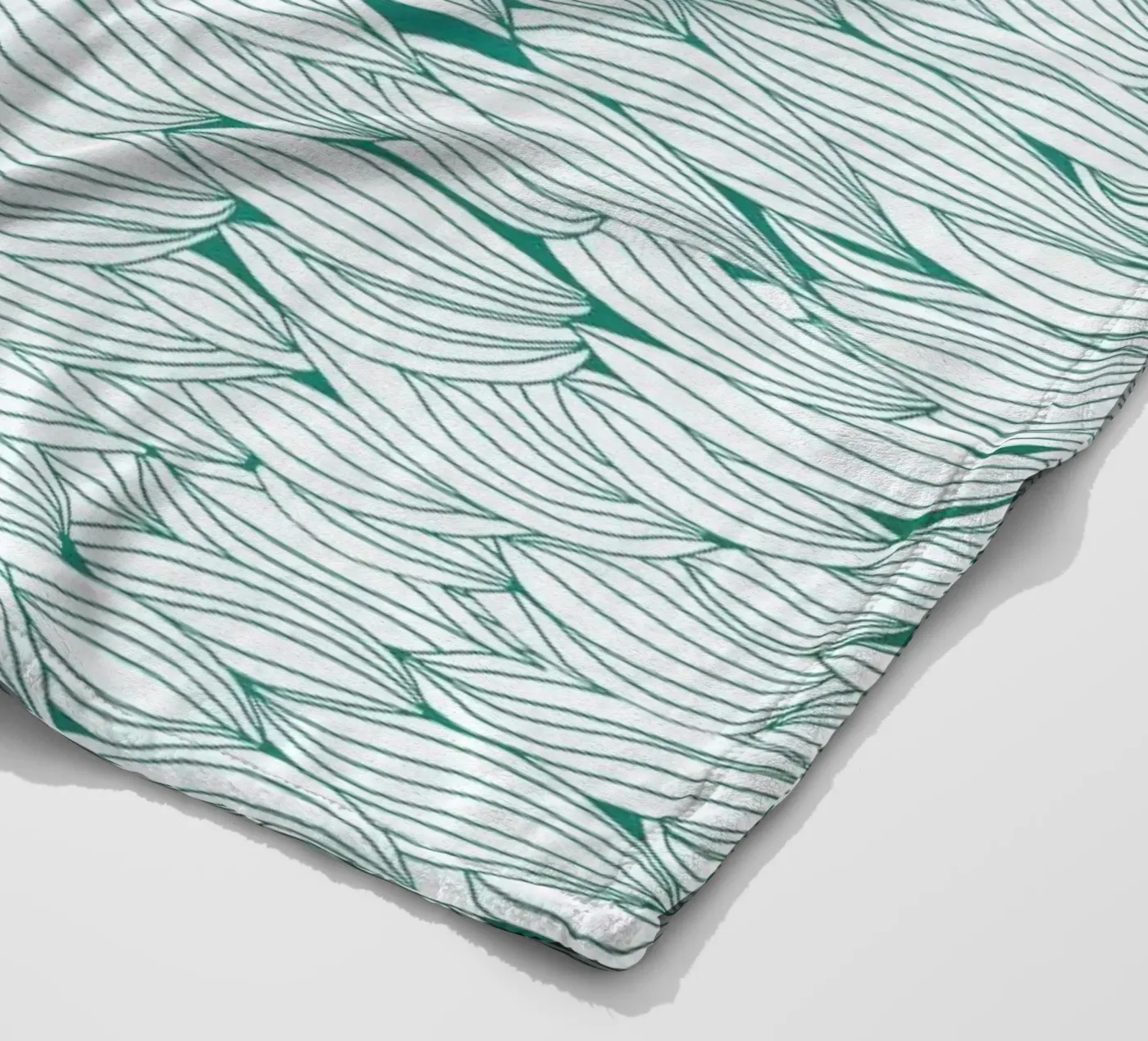 Dancing Feathers fleece blanket by Pom Graphic Design