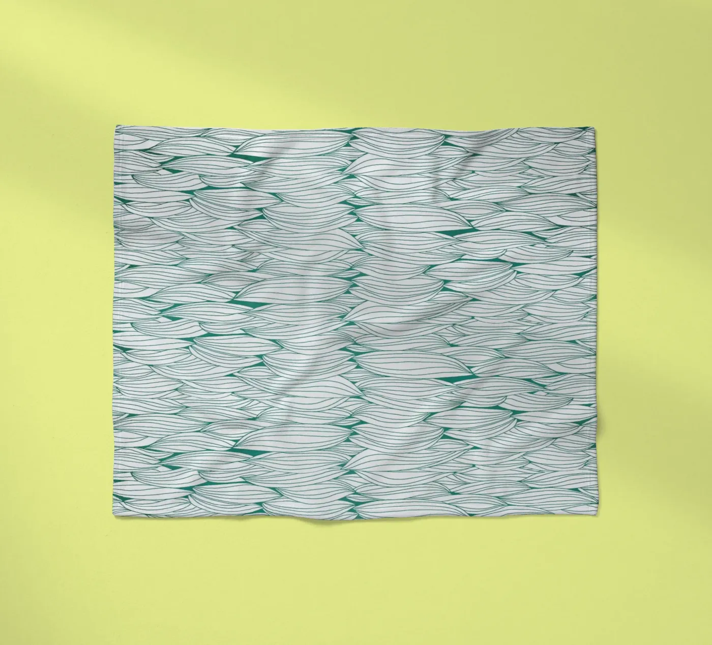 Dancing Feathers fleece blanket by Pom Graphic Design