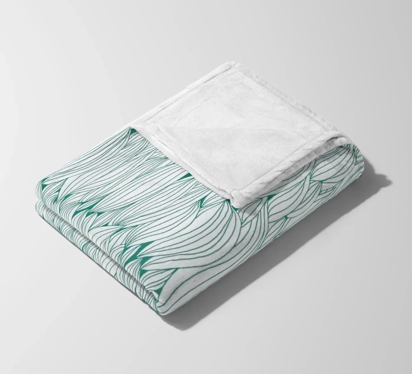 Dancing Feathers fleece blanket by Pom Graphic Design