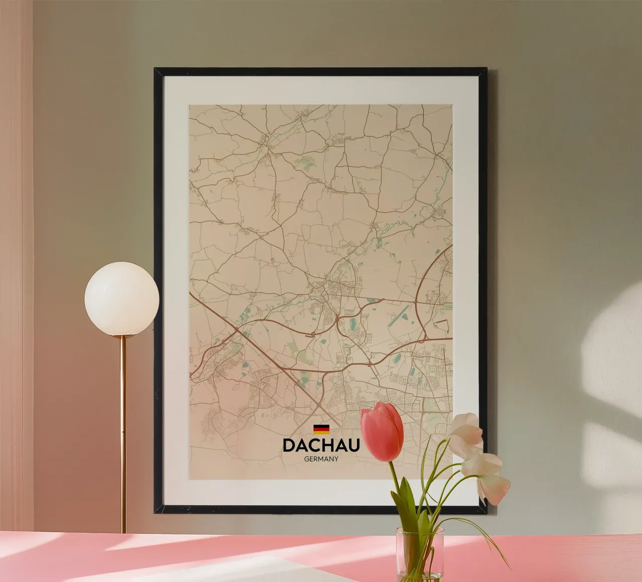 Dachau DE poster con telaio in alluminio da Christopher Adams