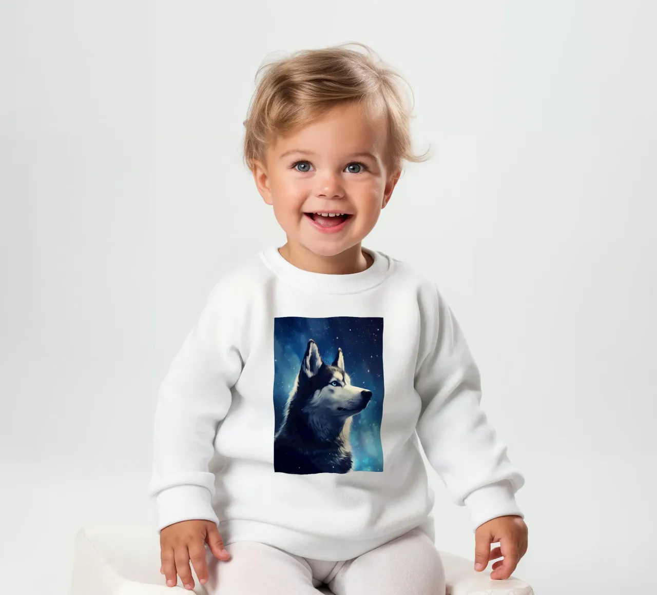 Animale lupo felpa neonato da Pierre Walton