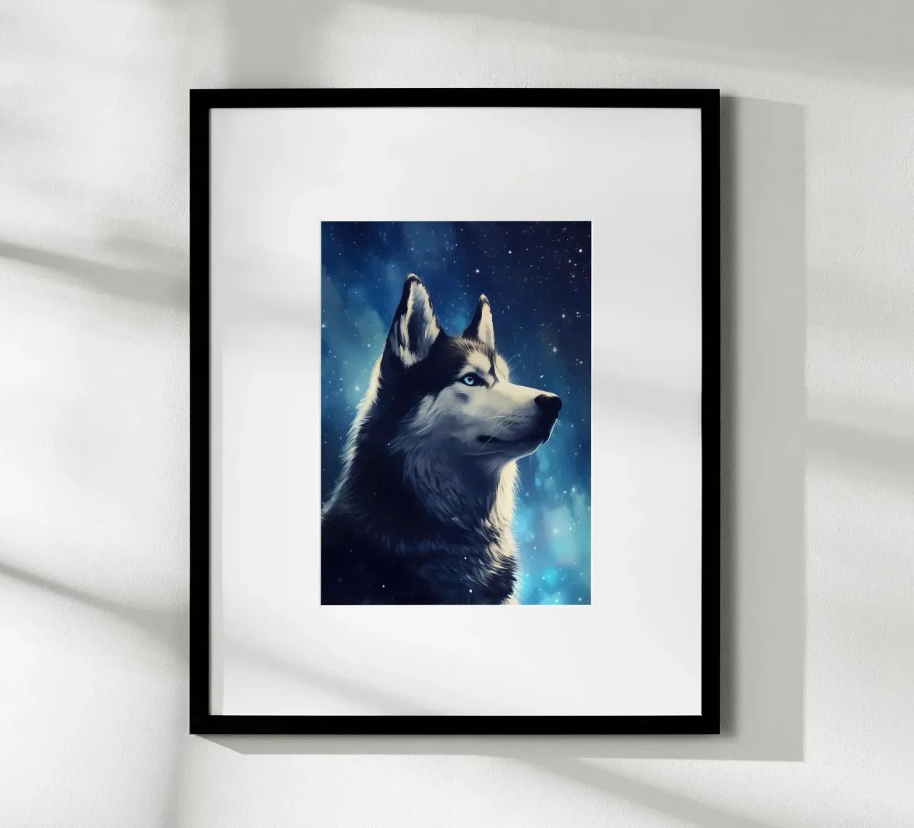 Animale lupo poster con telaio in plastica da Pierre Walton
