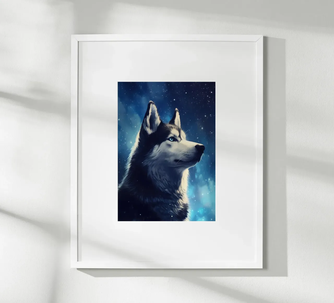 Animale lupo poster con telaio in plastica da Pierre Walton