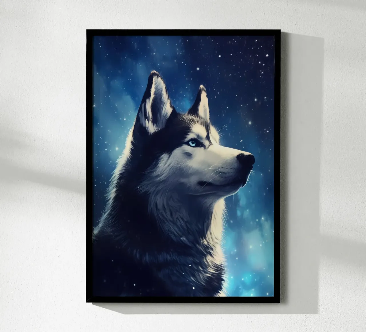 Animale lupo poster con telaio in plastica da Pierre Walton