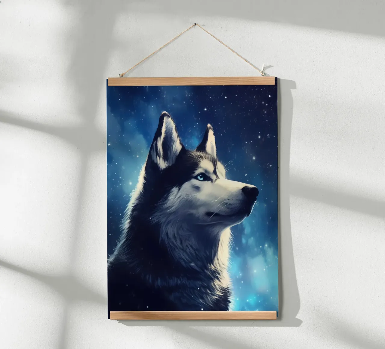 Animale lupo poster con telaio in plastica da Pierre Walton