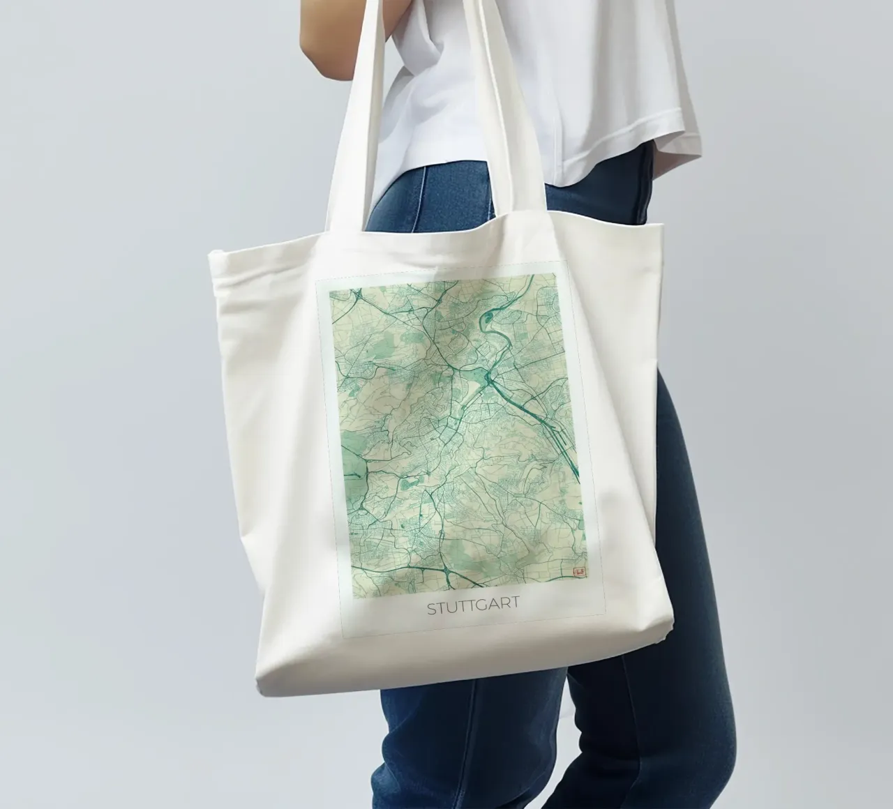 Stuttgart Vintage borsa in juta da Hubert Roguski