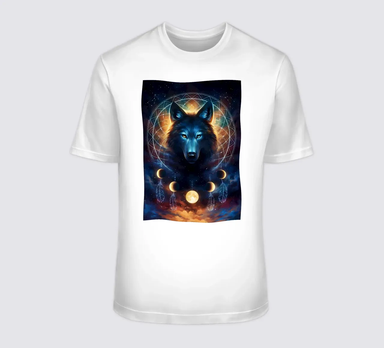 Animale lupo t-shirt da Pierre Walton