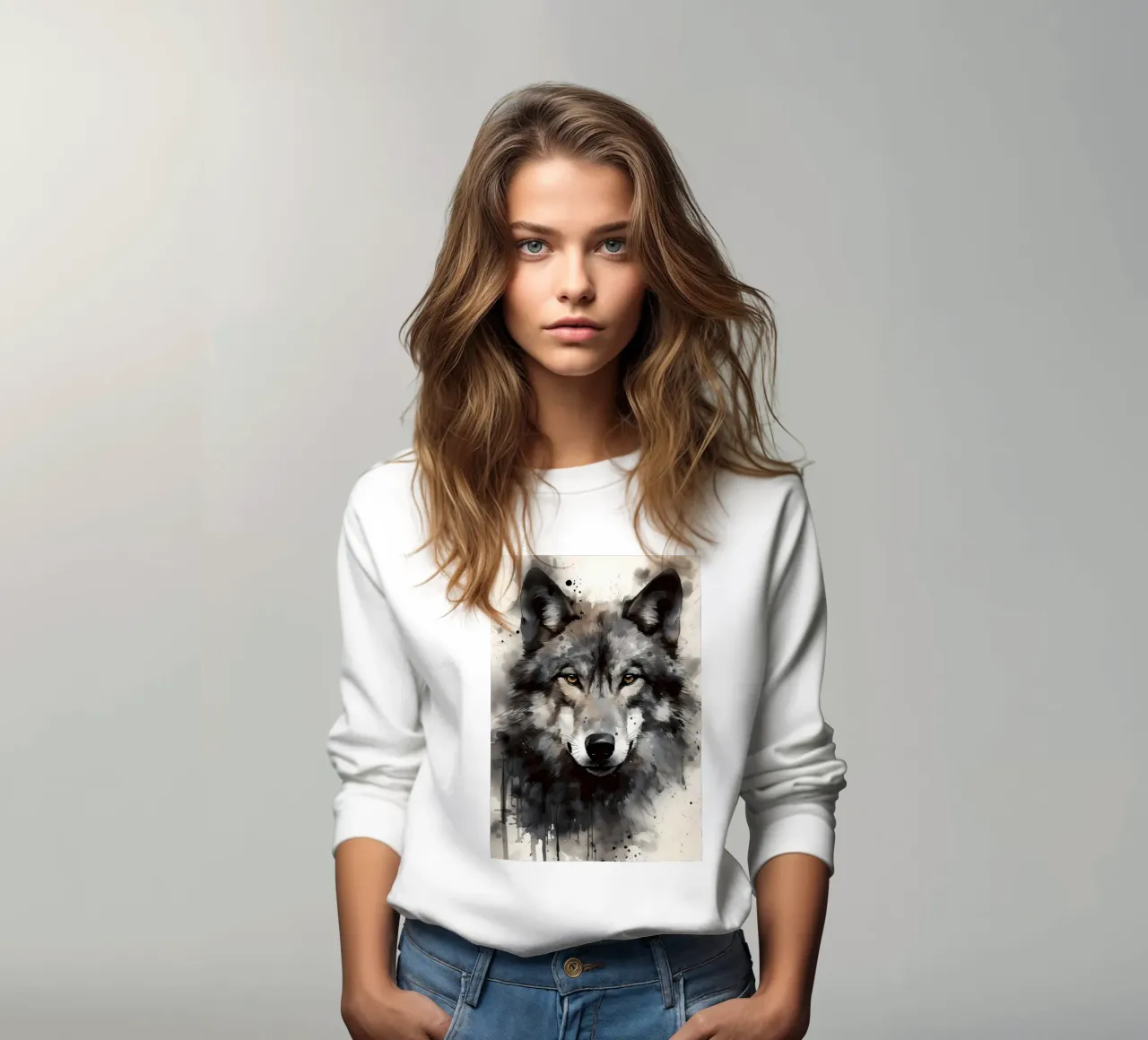 Animale lupo felpa da Pierre Walton