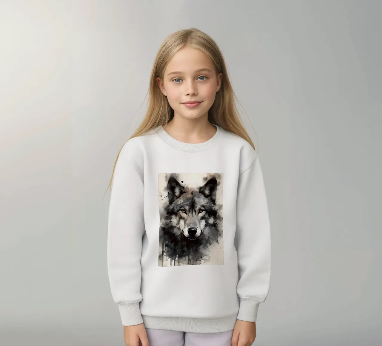 Animale lupo felpa bambino da Pierre Walton
