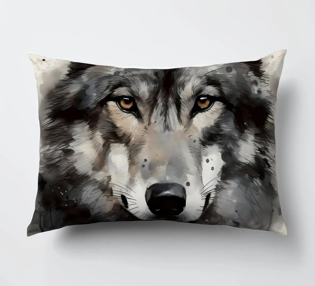 Wolf Animal decorative cushion by Pierre Walton