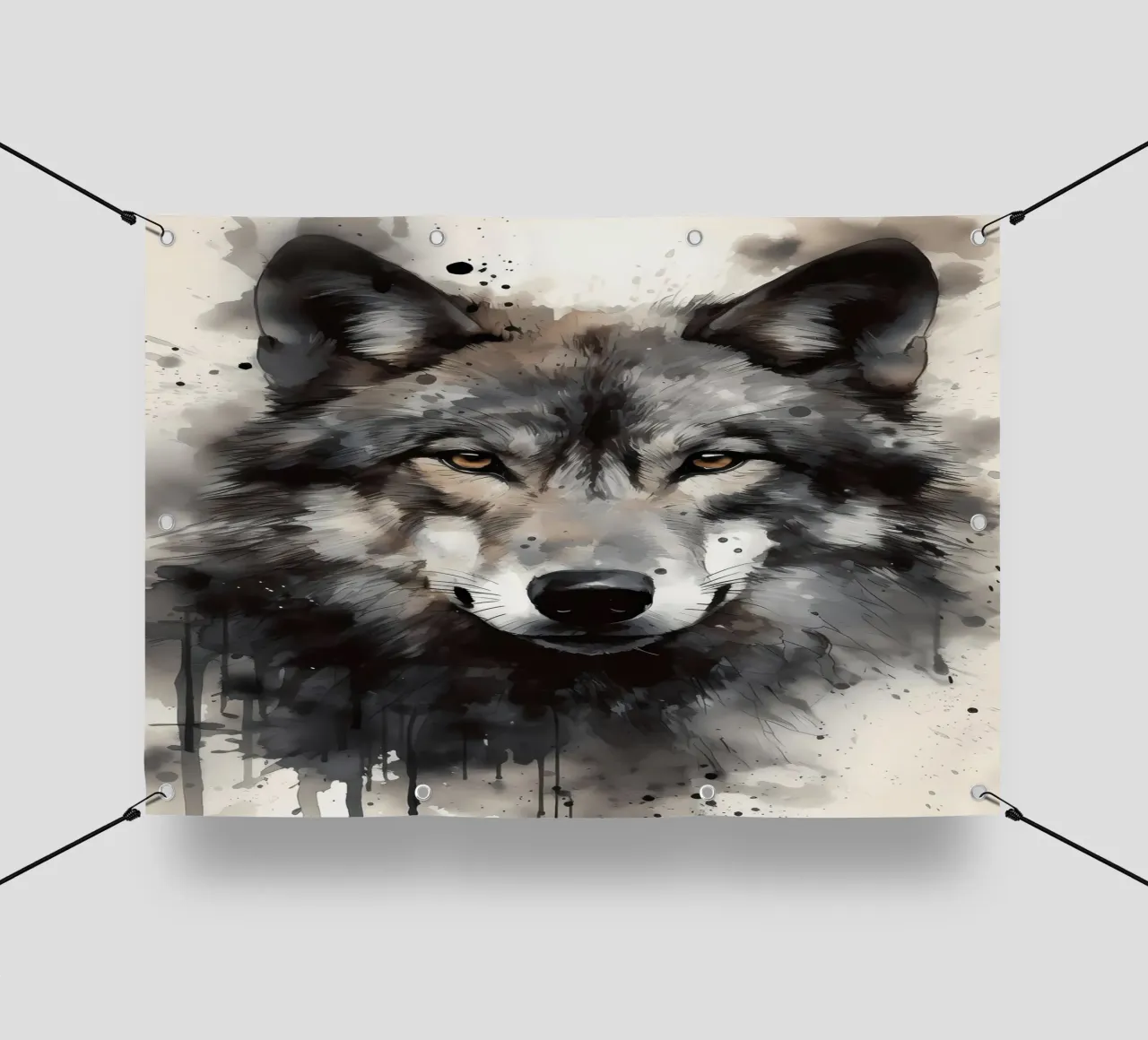 Animale lupo telo in pvc da Pierre Walton