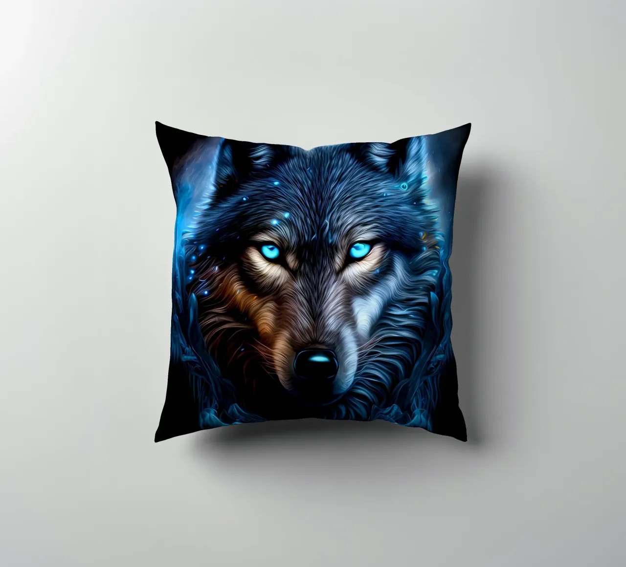 Wolf Animal decorative cushion by Pierre Walton