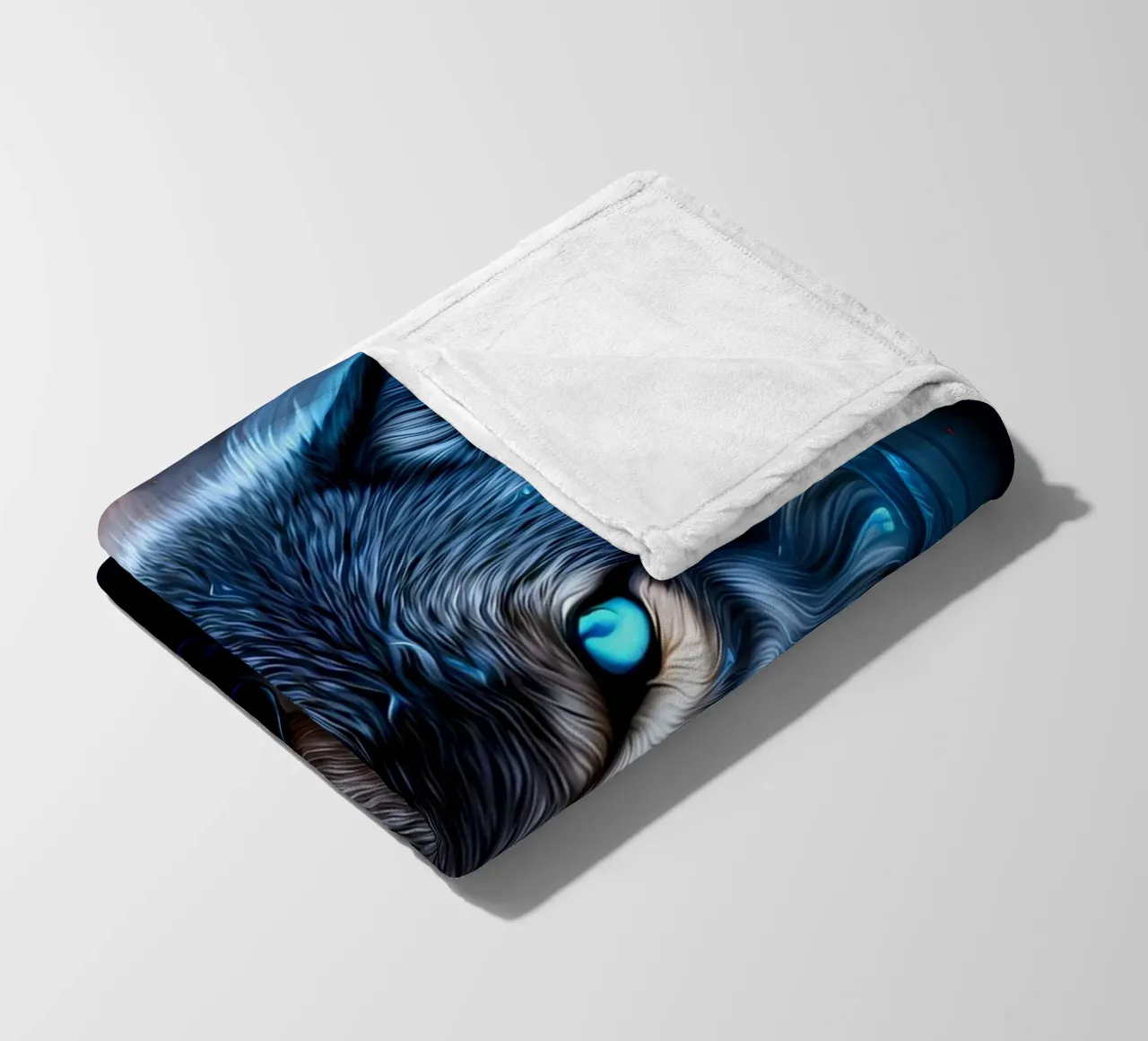 Animale lupo coperta in pile da Pierre Walton