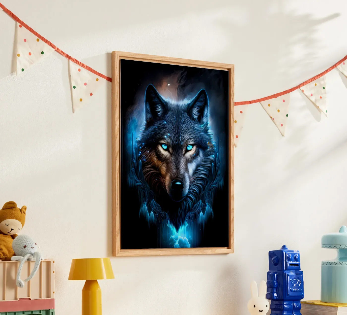 Animale lupo plexiglass da Pierre Walton