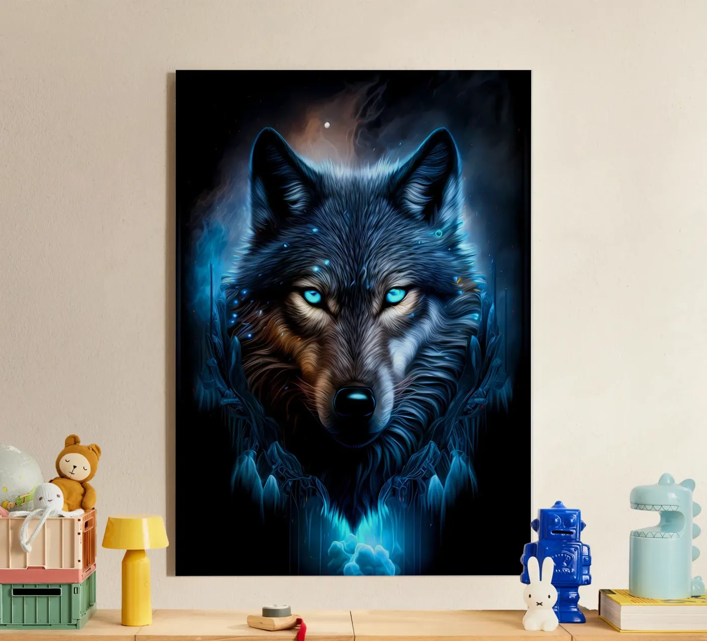 Animale lupo plexiglass da Pierre Walton