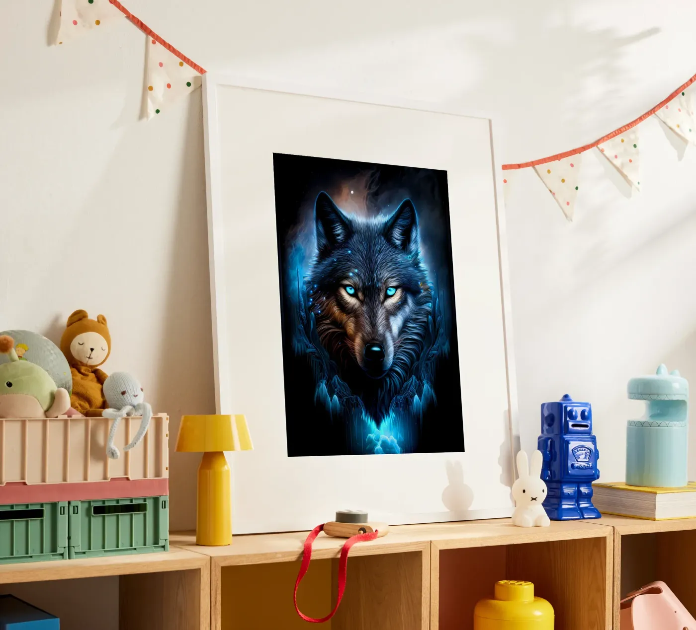 Wolf Tier Poster von Pierre Walton