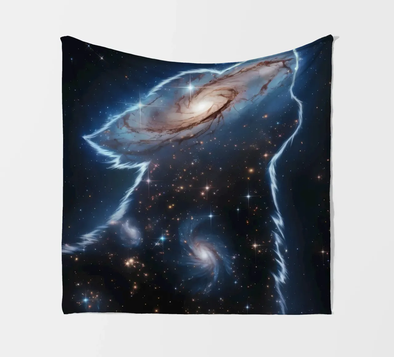 Animale lupo coperta in pile da Pierre Walton