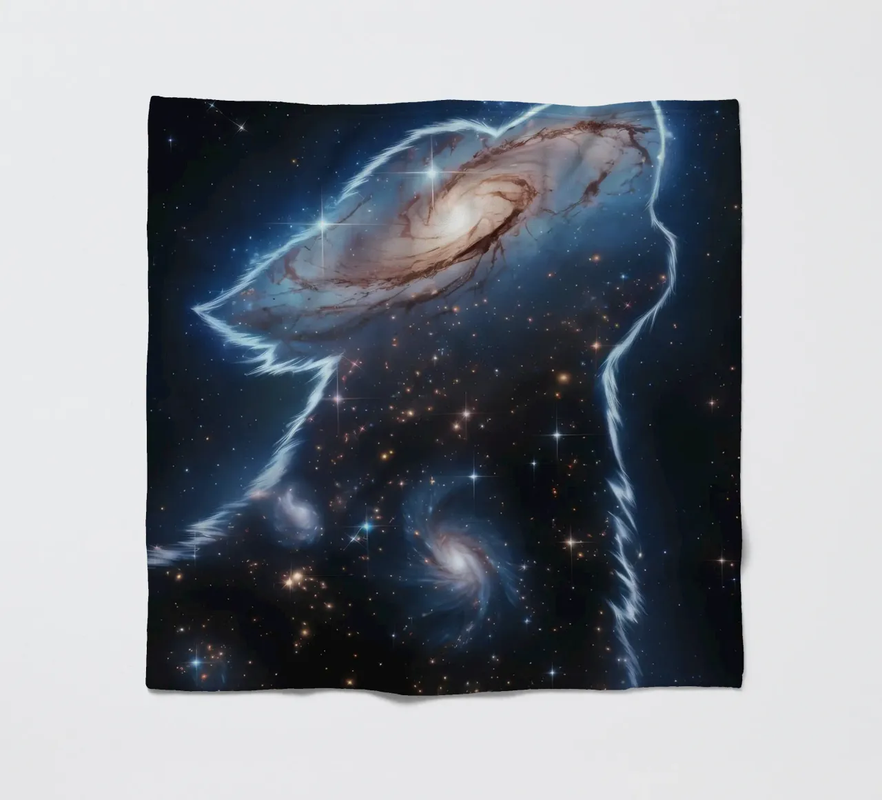 Animale lupo coperta in pile da Pierre Walton