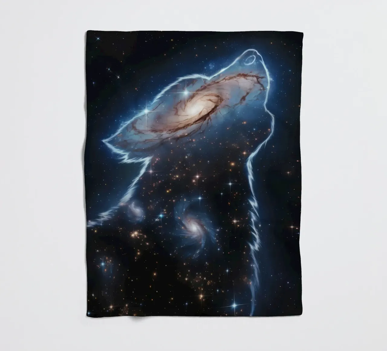 Animale lupo coperta in pile da Pierre Walton