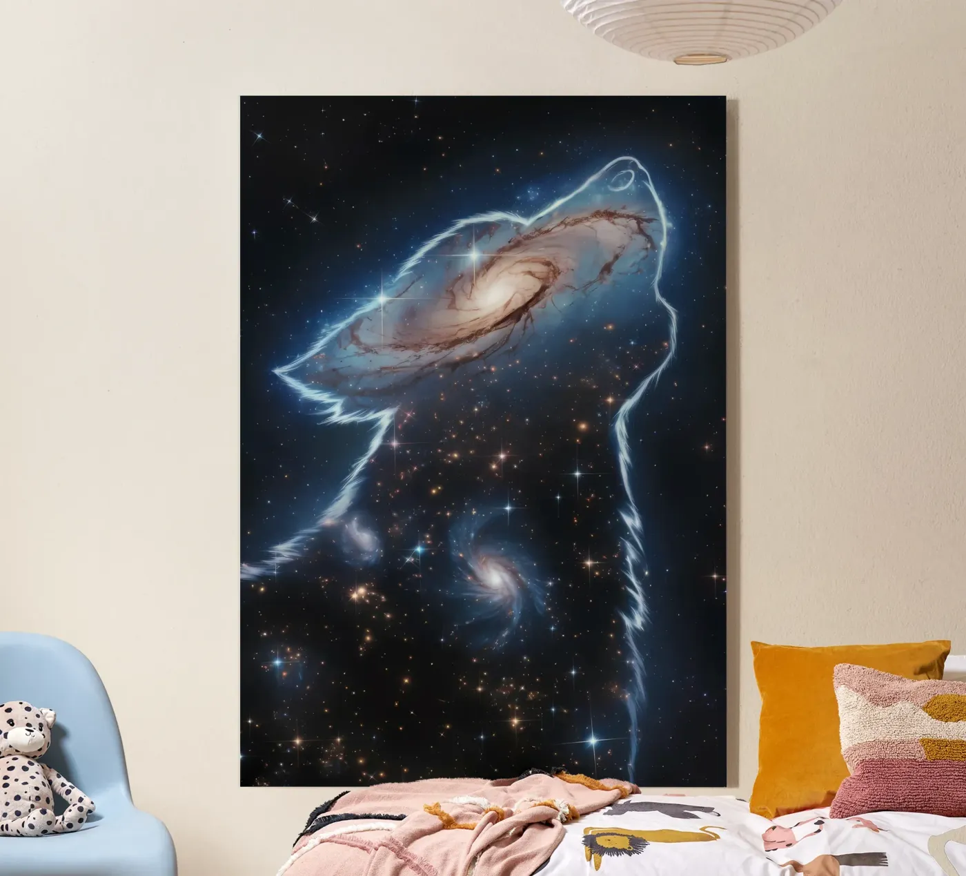 Animale lupo plexiglass da Pierre Walton