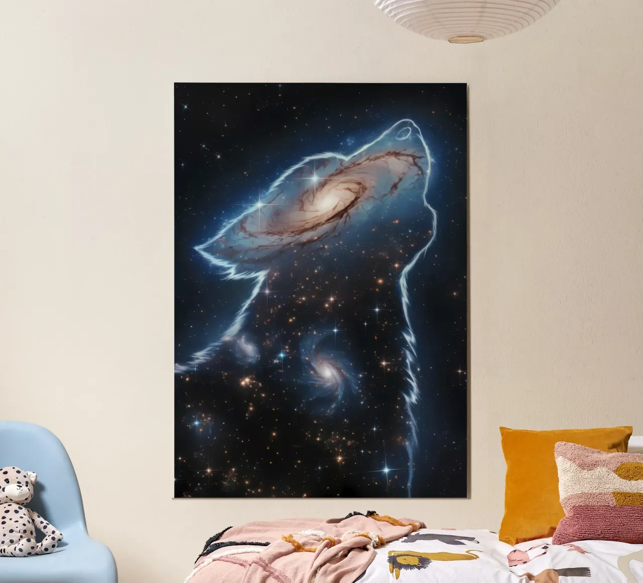 Animale lupo alluminio dibond da Pierre Walton