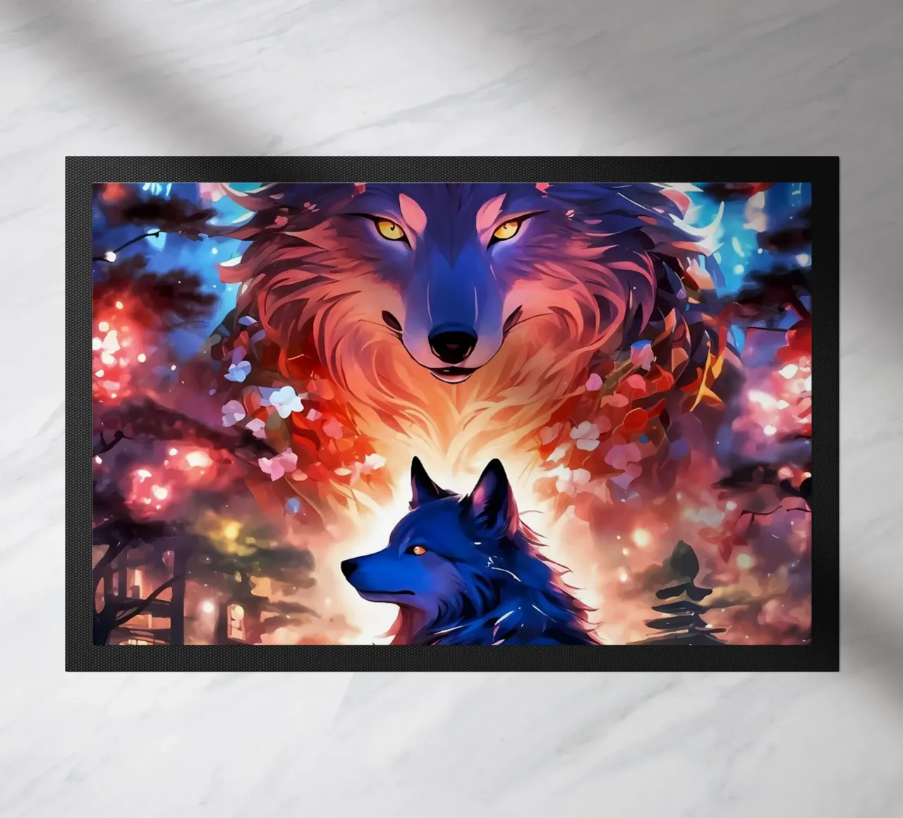 Wolf Dier deurmat van Pierre Walton