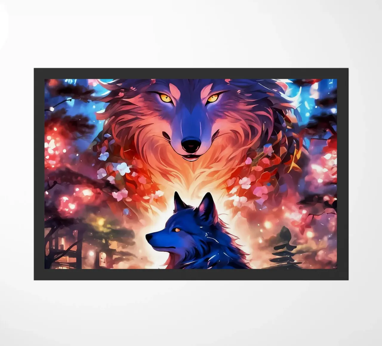 Wolf Dier deurmat van Pierre Walton