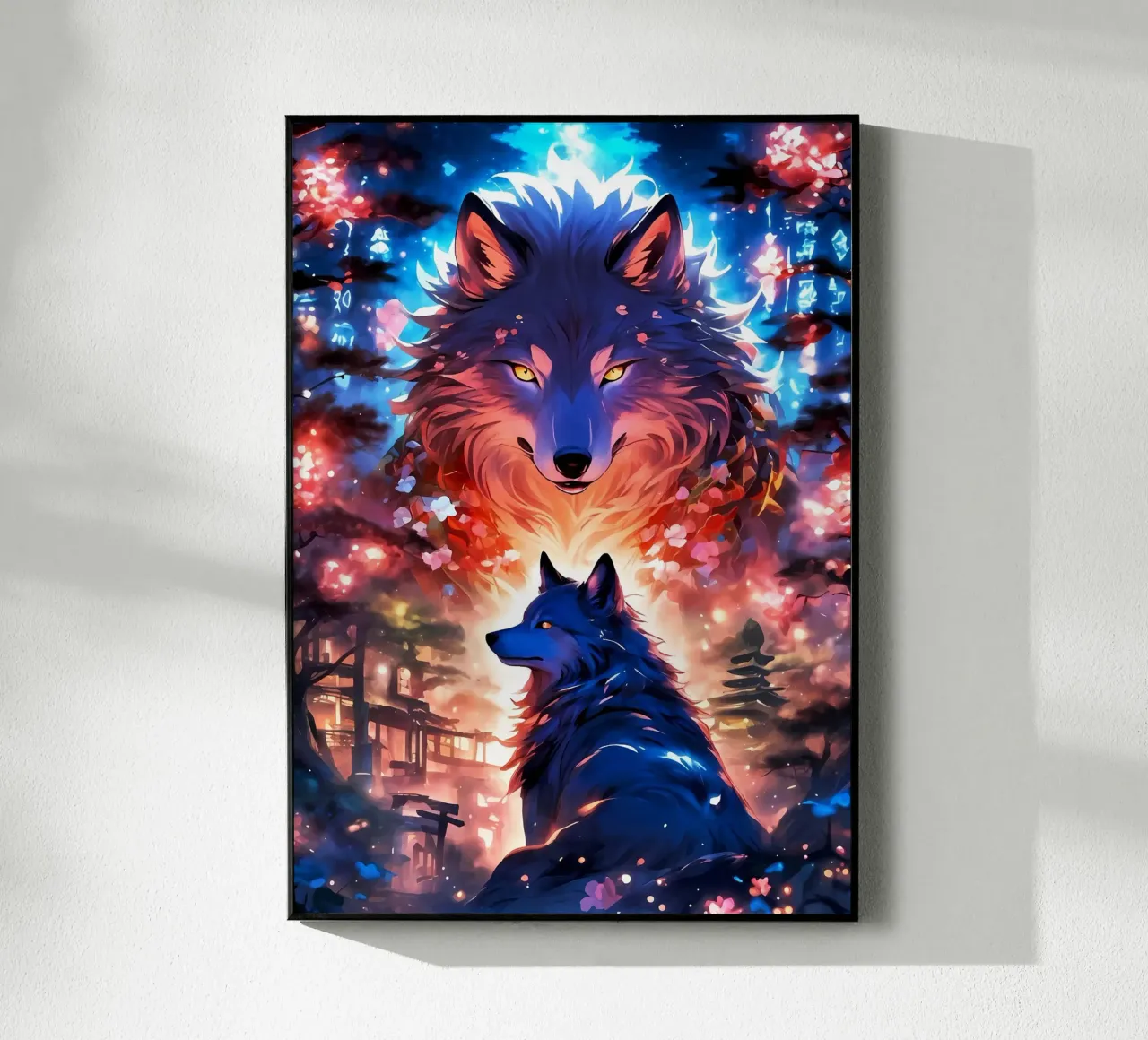 Animale lupo plexiglass da Pierre Walton