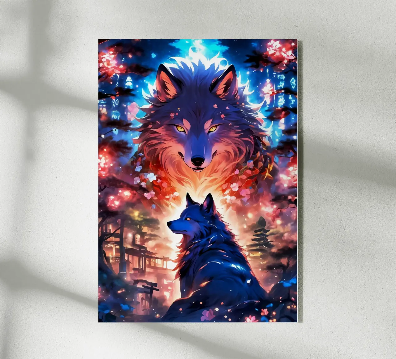 Animale lupo plexiglass da Pierre Walton