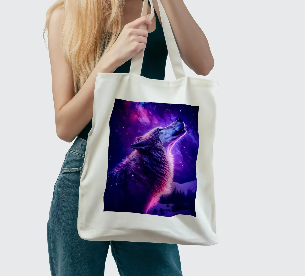 Wolf Animal tote bag by Pierre Walton