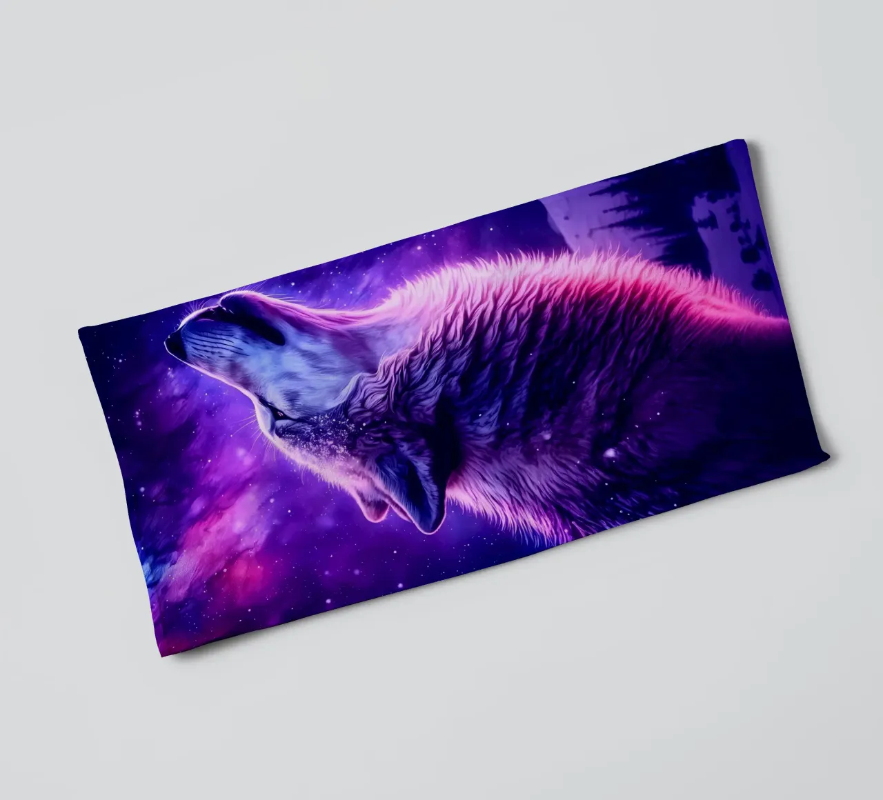 Animale lupo asciugamano da bagno da Pierre Walton