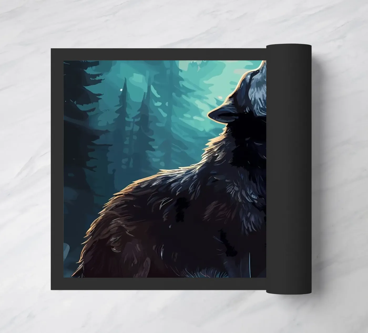 Wolf Animal deurmat van Pierre Walton