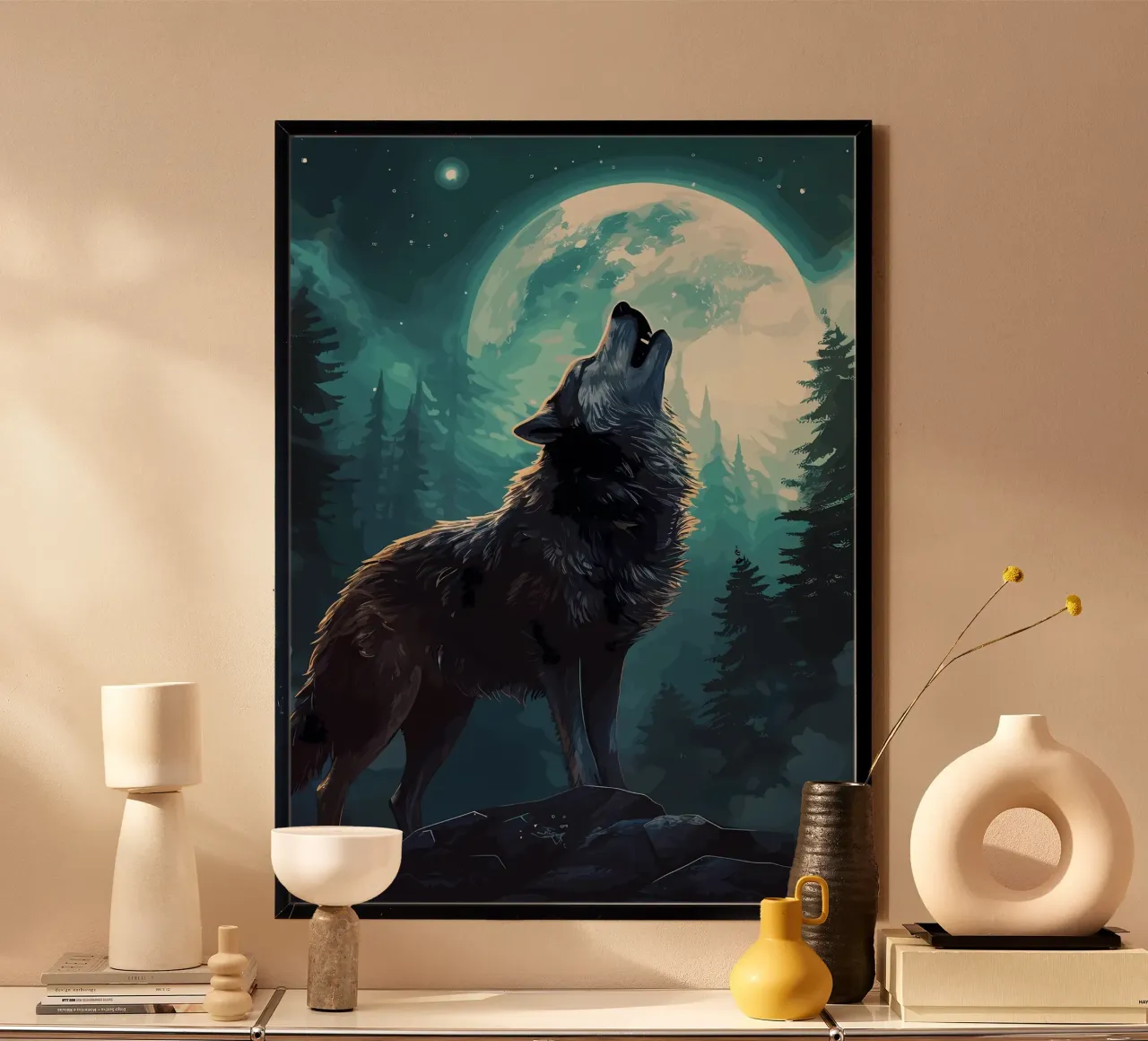 Wolf Tier Hahnemühle von Pierre Walton