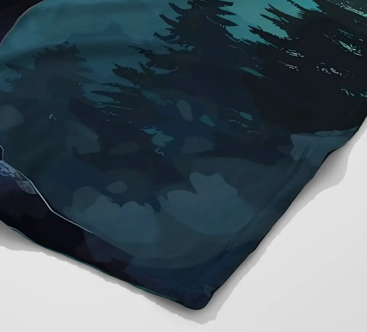 Wolf Animal fleece blanket by Pierre Walton